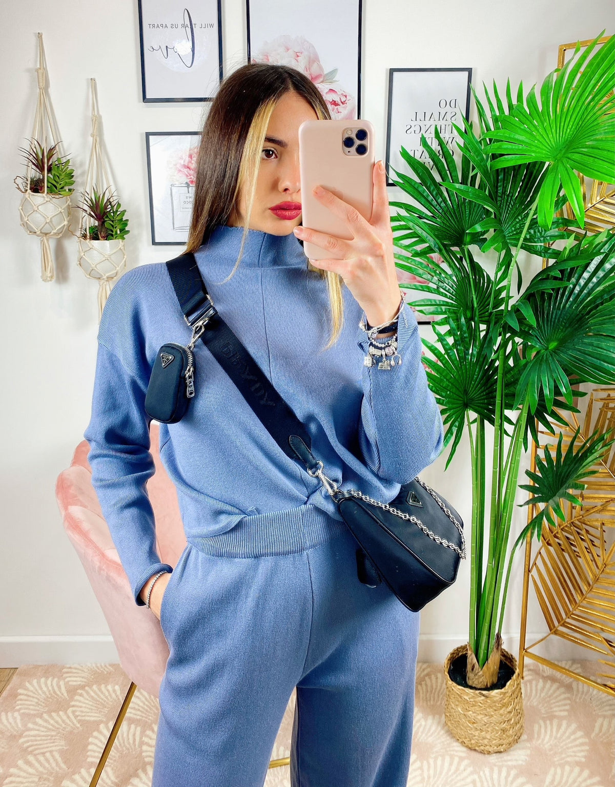 Completo Maglia e pantalone quality Azzurro