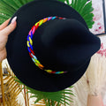 Cappello Nero catena multicolor