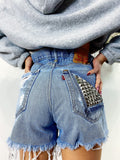 Short Levi’s Vintage bagno medio con borchie