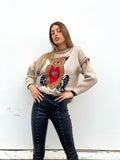 Maglione Teddy Soft Camel