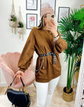 Maxi felpa easy camel