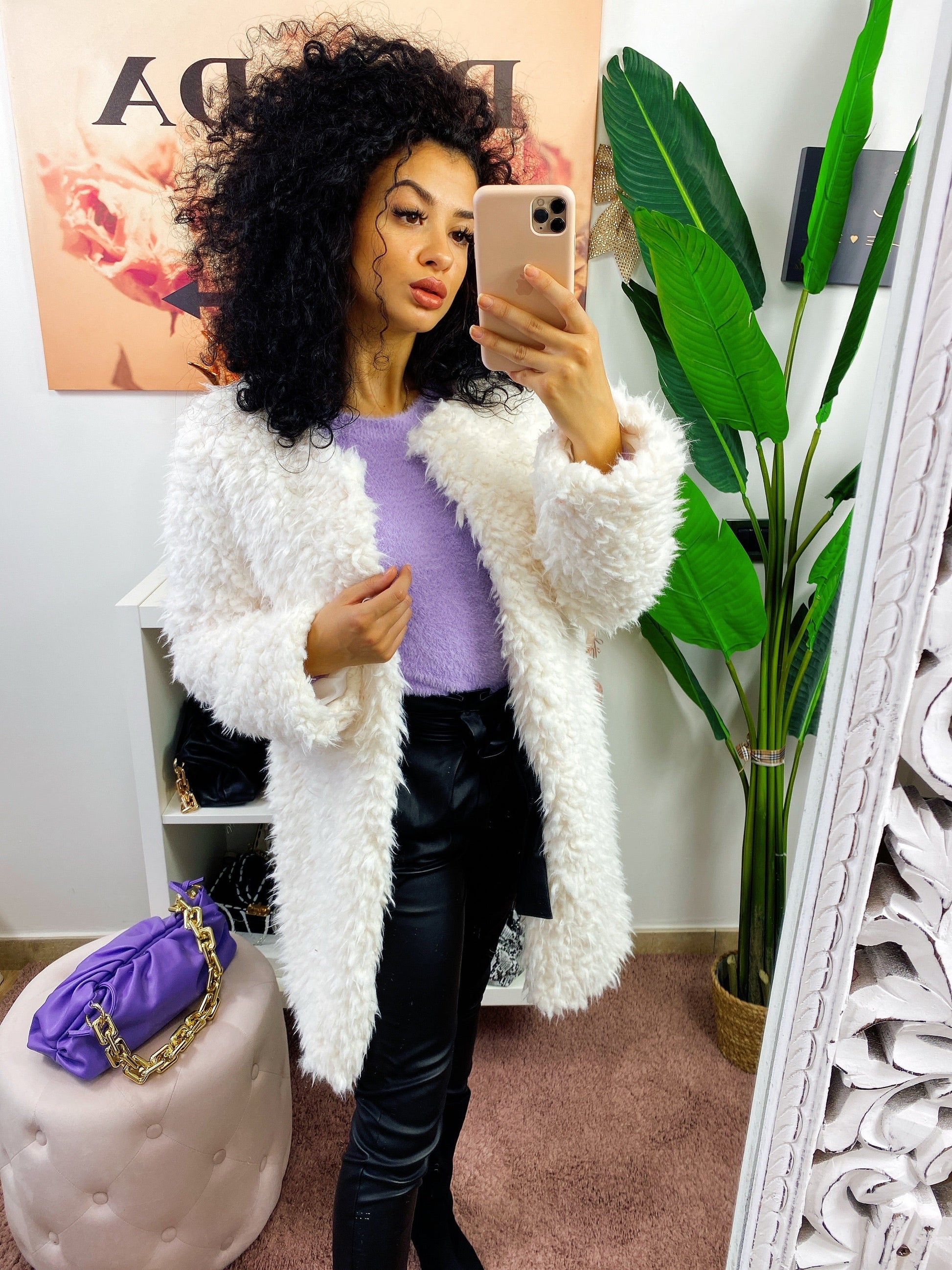 Cappotto con pelo
