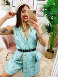 Tutina a Blazer con borsetta Verdeacqua