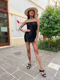 Abito a fascia nero