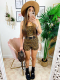 Completo top e pantaloncino maculato