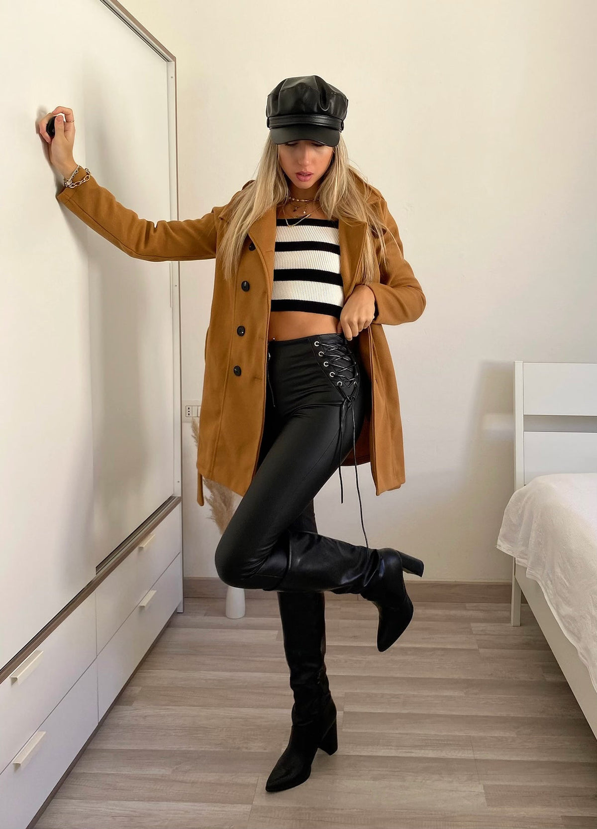 Cappotto Camel doppio petto