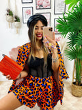 Completo Giacca e short maculato Arancio
