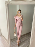 Completo giacca e pantalone cipria