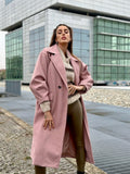 Cappotto over rosa
