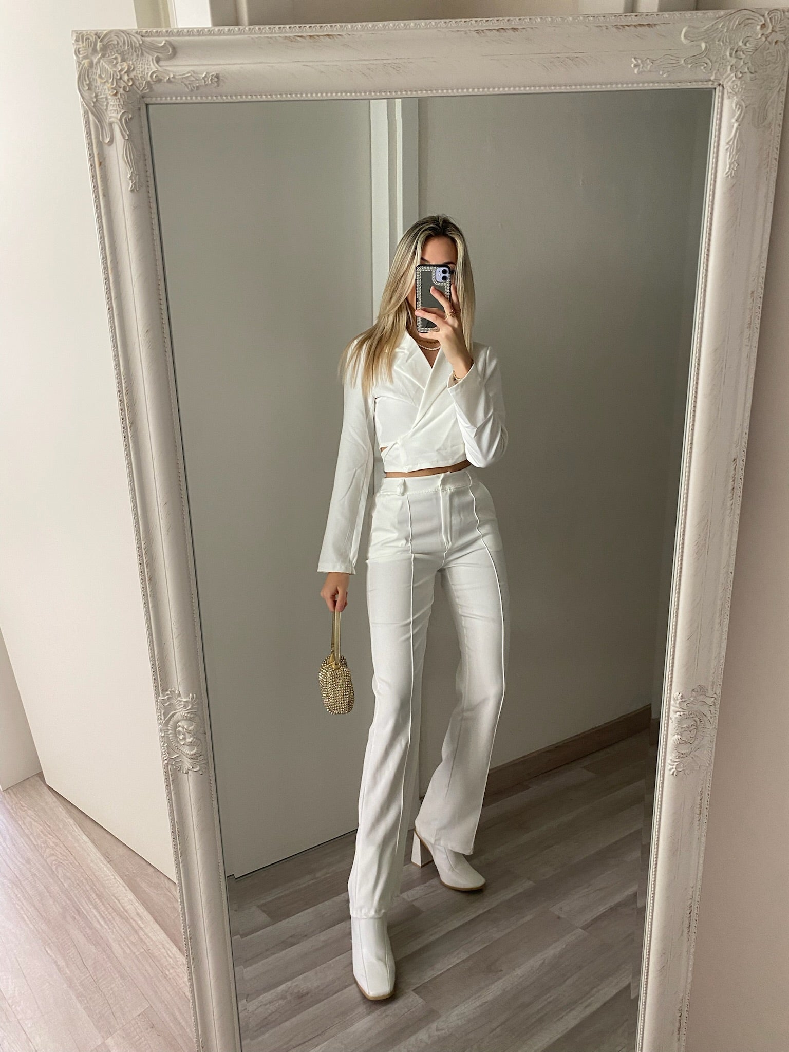 Completo top e pantalone bianco