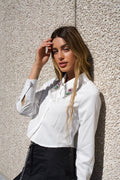 Camicia bianca con strass