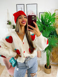 Cardigan con fragole top quality