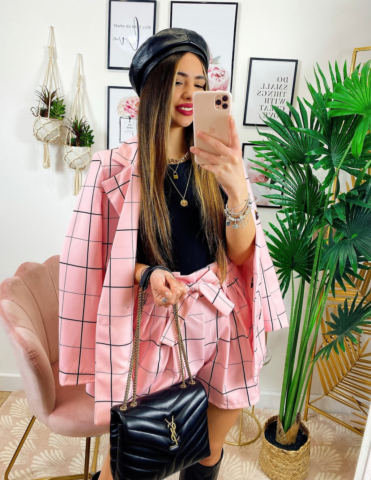 Completo Giacca e Short Rosa