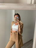 Completo giacca e pantalone Camel