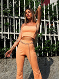 Completo top e pantalone pesca