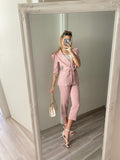 Completo giacca e pantalone cipria