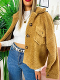 Cappotto corto Teddy camel