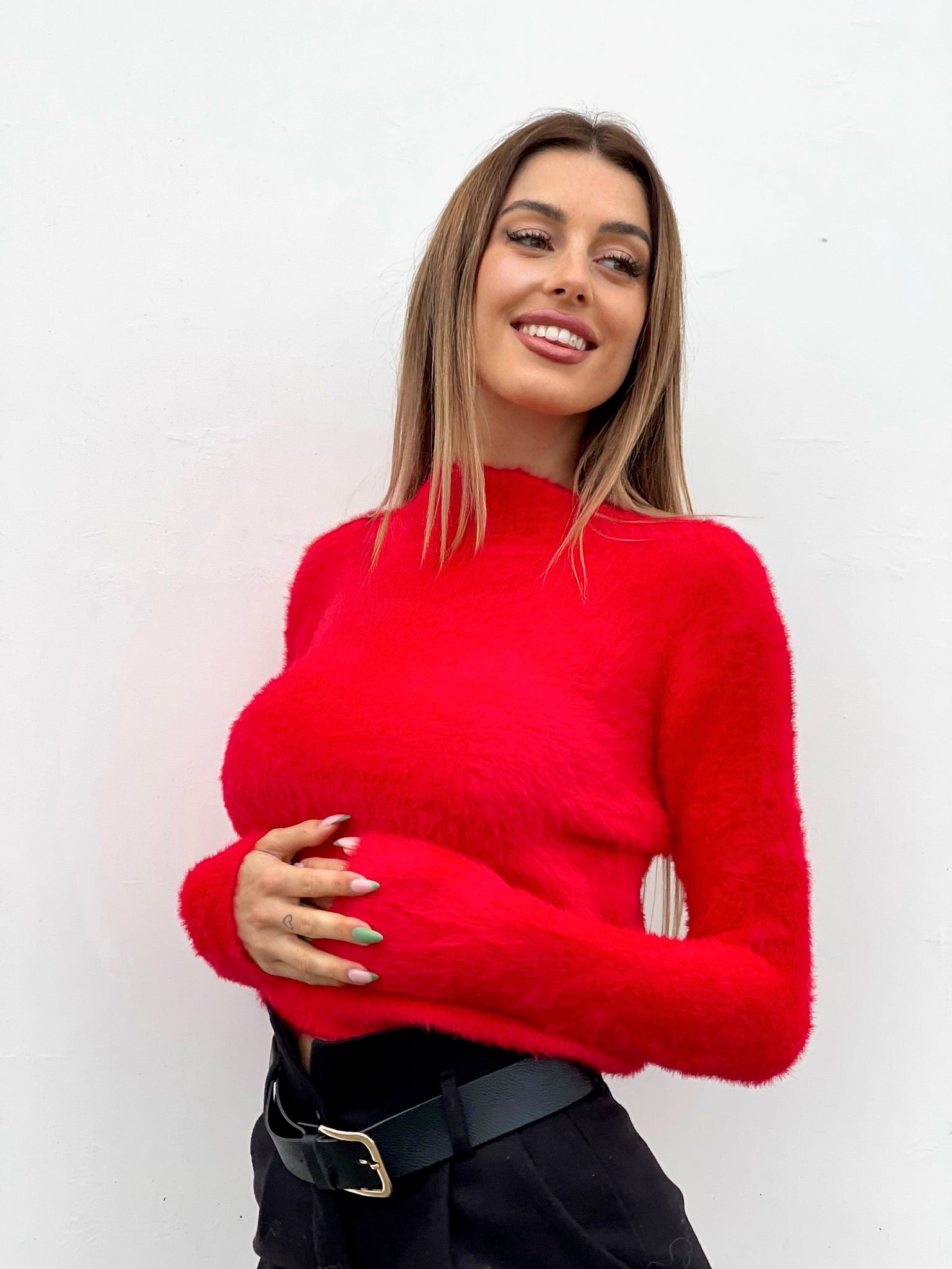 Maglioncino morbidissimo rosso