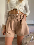 Short cipria con cintura