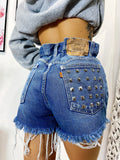 Short Levi’s Vintage con Borchie Argento