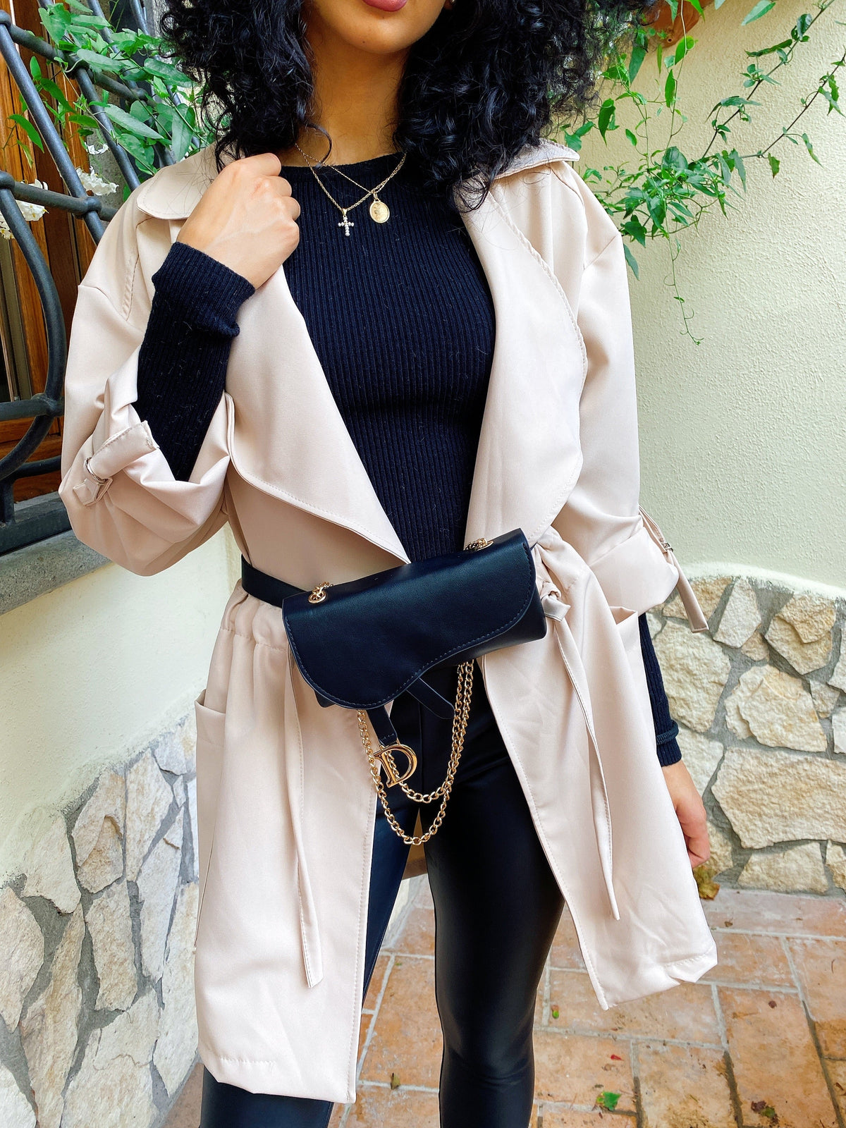 Giacca Beige con elastico