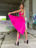 Dress Red Carpet con due spacchi