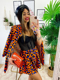 Completo Giacca e short maculato Arancio