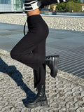 Pantalone di lana ampio nero