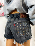 Short Levi’s Vintage con Borchie bagno grigio scuro