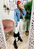Giacca di jeans con elastico