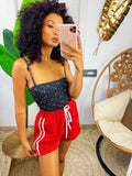 Short sportivo con righe