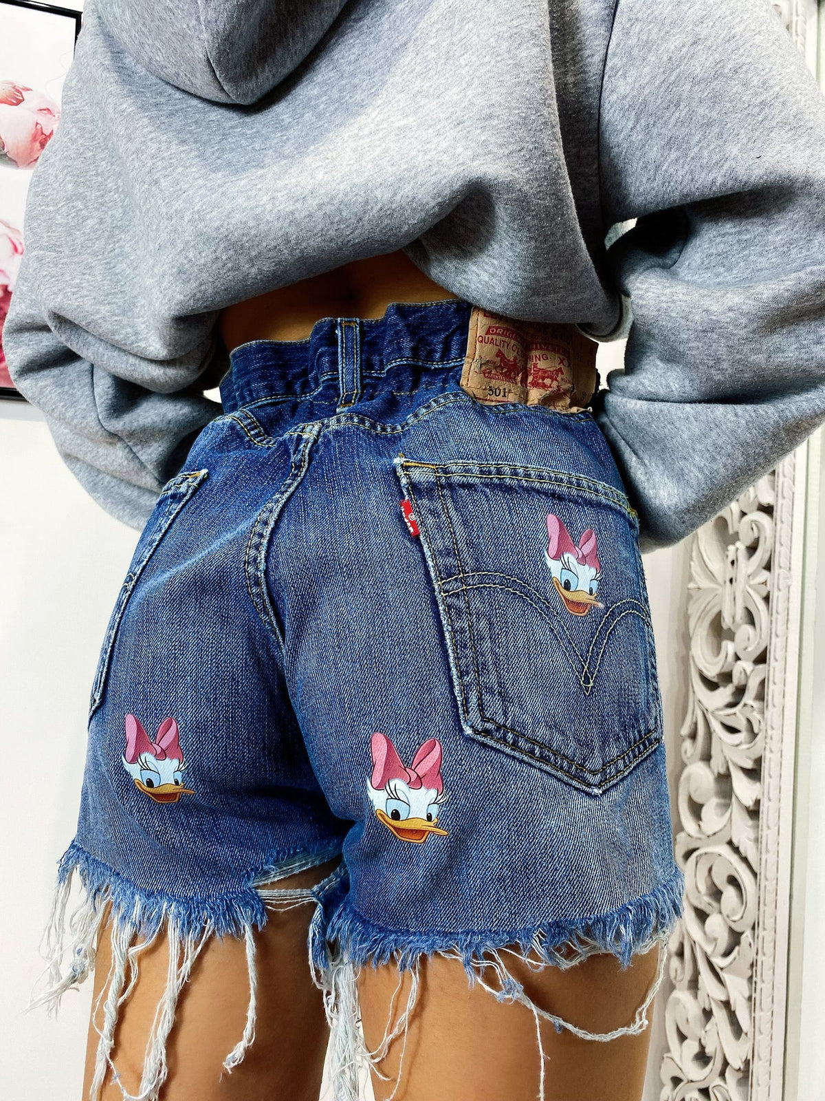 Short Levi’s Vintage con stampa Paperina bagno medio