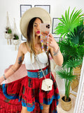 Gonna asimmetrica Rosso blu
