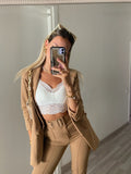 Completo giacca e pantalone Camel