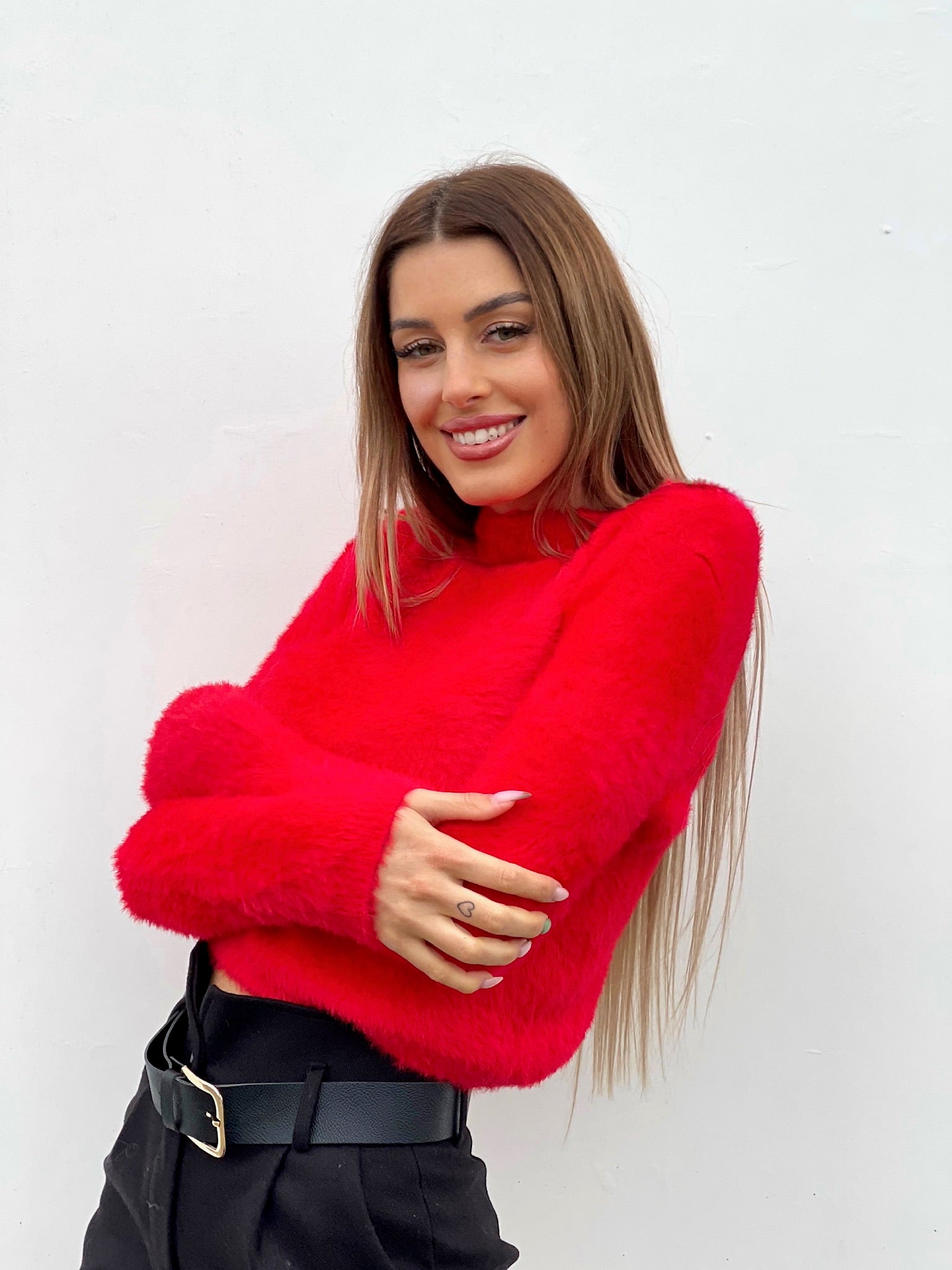 Maglioncino morbidissimo rosso