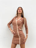 Abito in maglia a trama nude
