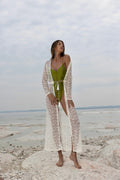 Kimono in pizzo bianco