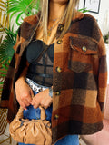 Giacca a quadri Marrone autumn