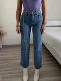 Jeans a zampa con cuore
