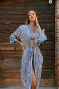 Kimono etnico dettagli oro
