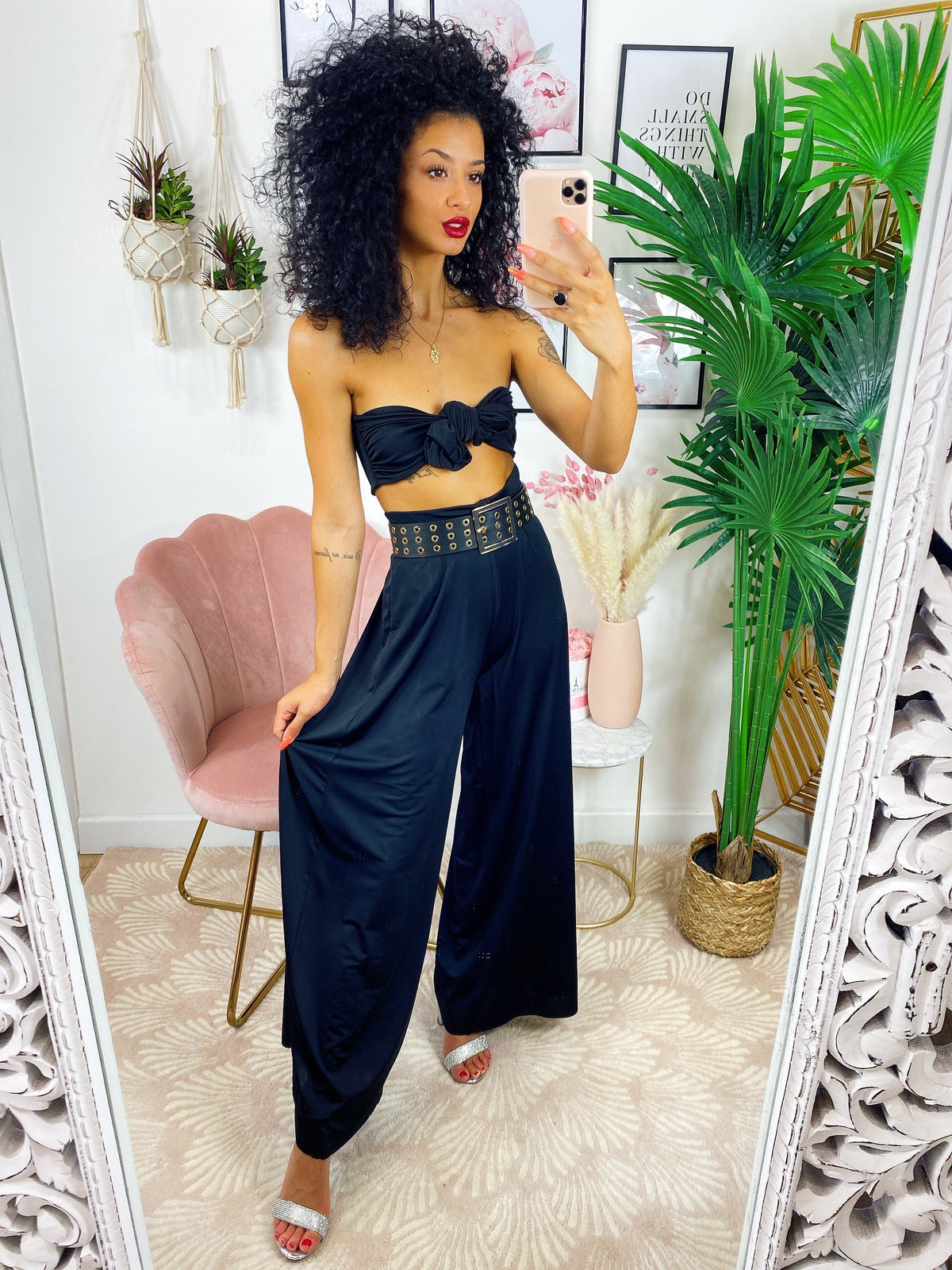 Completo Pantalone e Top con fiocco