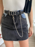 Gonna di Jeans compresa cintura Black