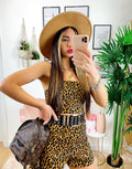 Completo top e pantaloncino maculato