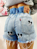 Short Levi’s Vintage con stampa topolino bagno chiaro
