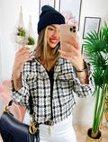 Giacca in tweed Nera