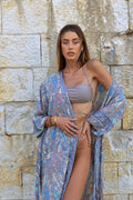 Kimono etnico dettagli oro
