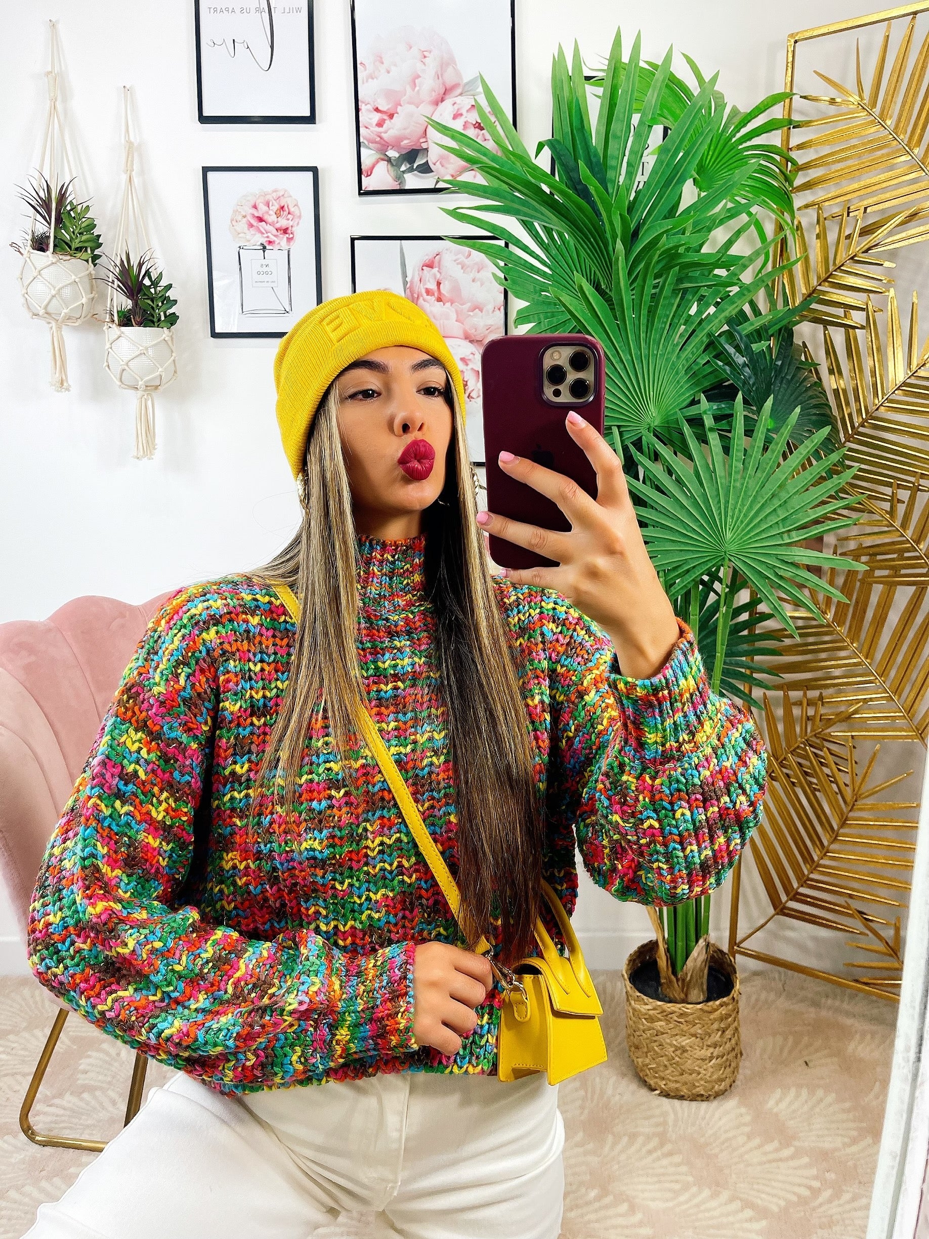 Maglione influencer dettaglio verde