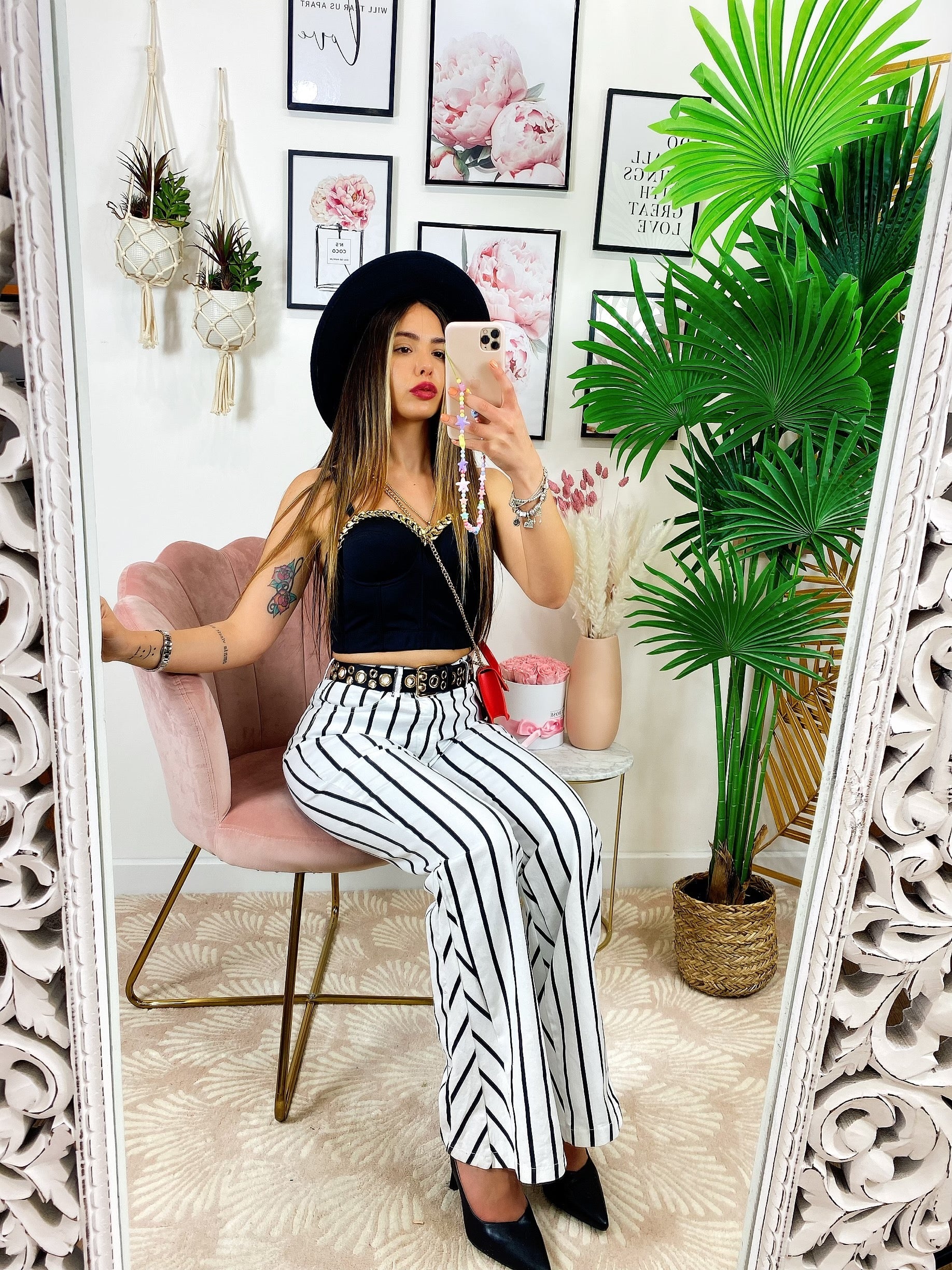 Pantalone a Righe a zampa
