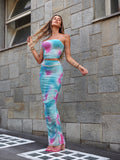 Completo top e gonna in tulle sirena