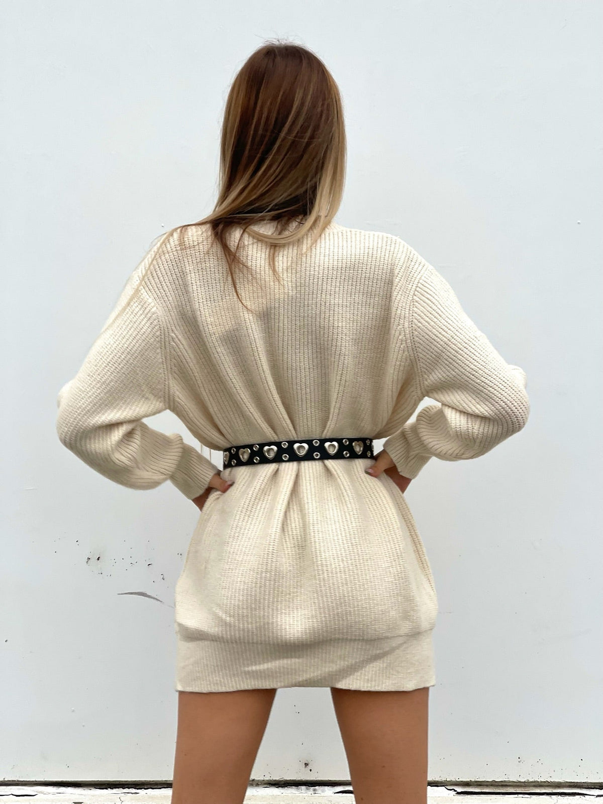 Maxi maglione panna Teddy